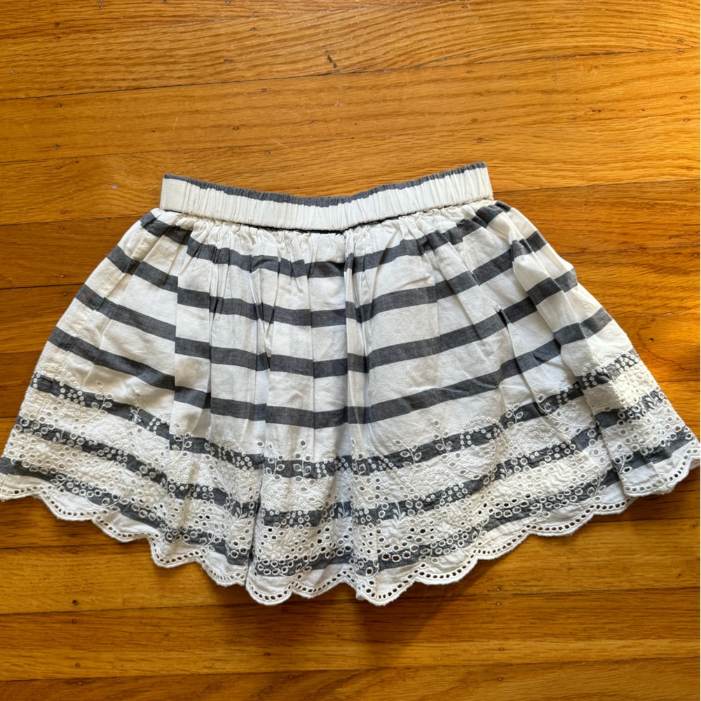 Gap / Striped eyelet skirt